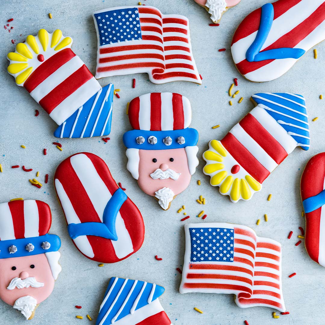 4th of July Decorated Cookie Set